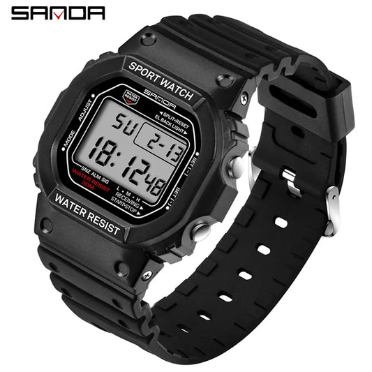 SANDA Classic Digital Sports Watch — Rugged, Shockproof, Built to Last