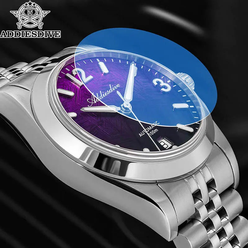 Addiesdive AD2547 — Automatic Watch, Mesmerising Gradient Deep Sea Dial, Sapphire, 100M Water Resistant [Colour Options]