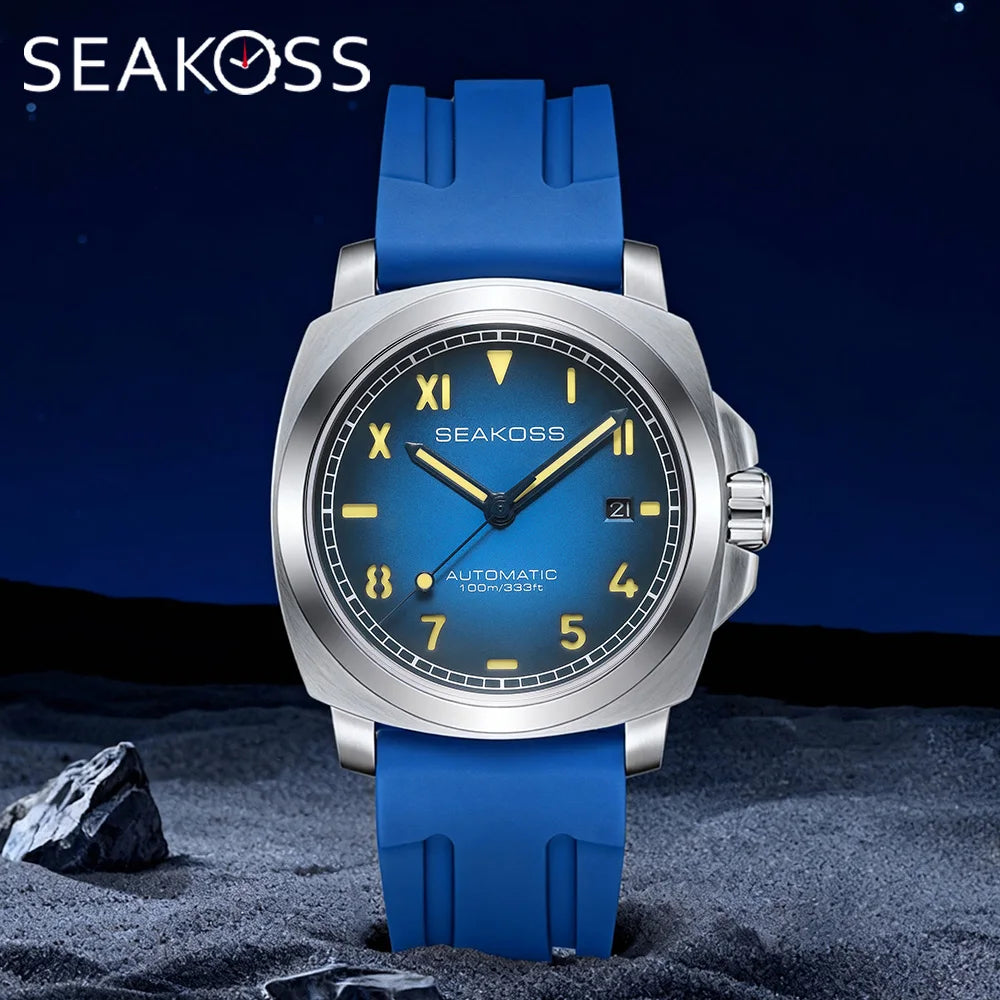 Genuine Seagull Automatic — SEAKOSS ST1612 Diver Watch, Sapphire, 100M [Colour Options]