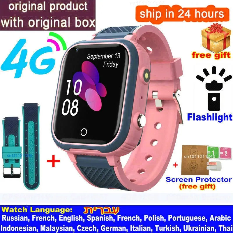 Peace of Mind on Their Wrist — 4G Kids Smart Watch, GPS Tracker, Video Calling & SOS