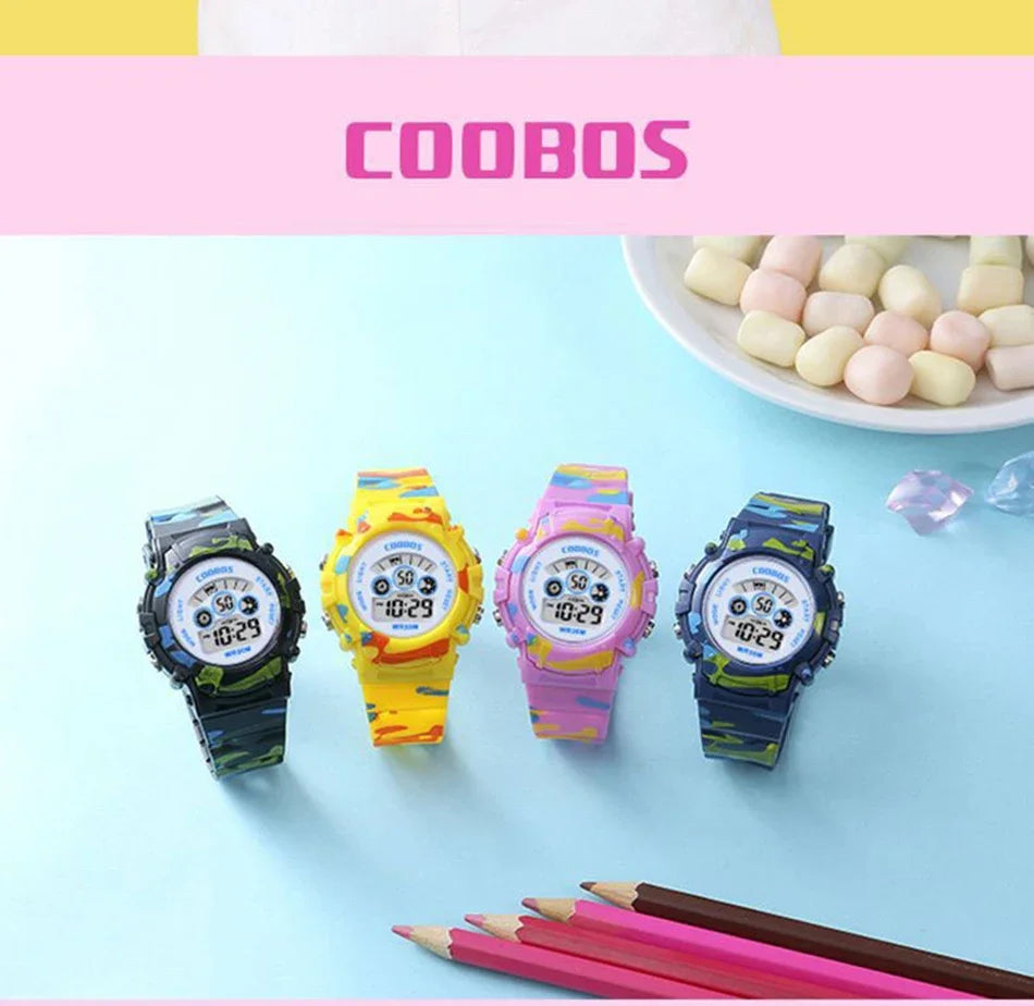 Ready for Anything — Fun Sports Digital Watch for Kids Boys & Girls [Multiple Colour Choices]