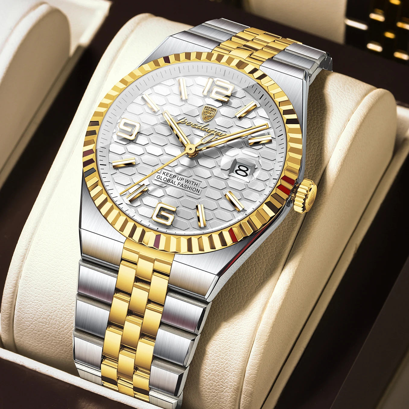 Stunning POEDAGAR Women's Watch — Crystal-Accented, Stainless Steel, Looks Far More Expensive Than Its Price [Multiple Dial & Colour Options]