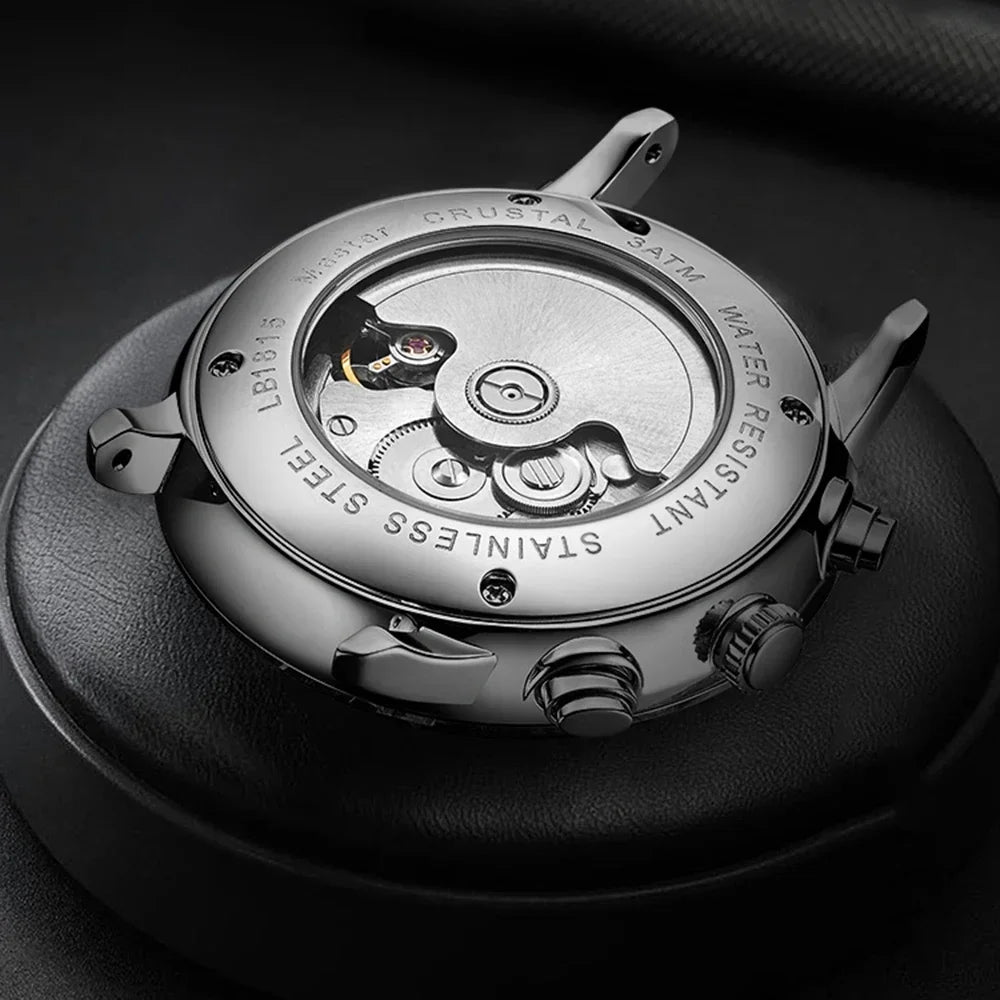 Mens Automatic Mechanical Watch — Week & Date Display, 316L Stainless Steel, 42mm, Luminous, Hardlex Crystal [Dial & Strap Options]