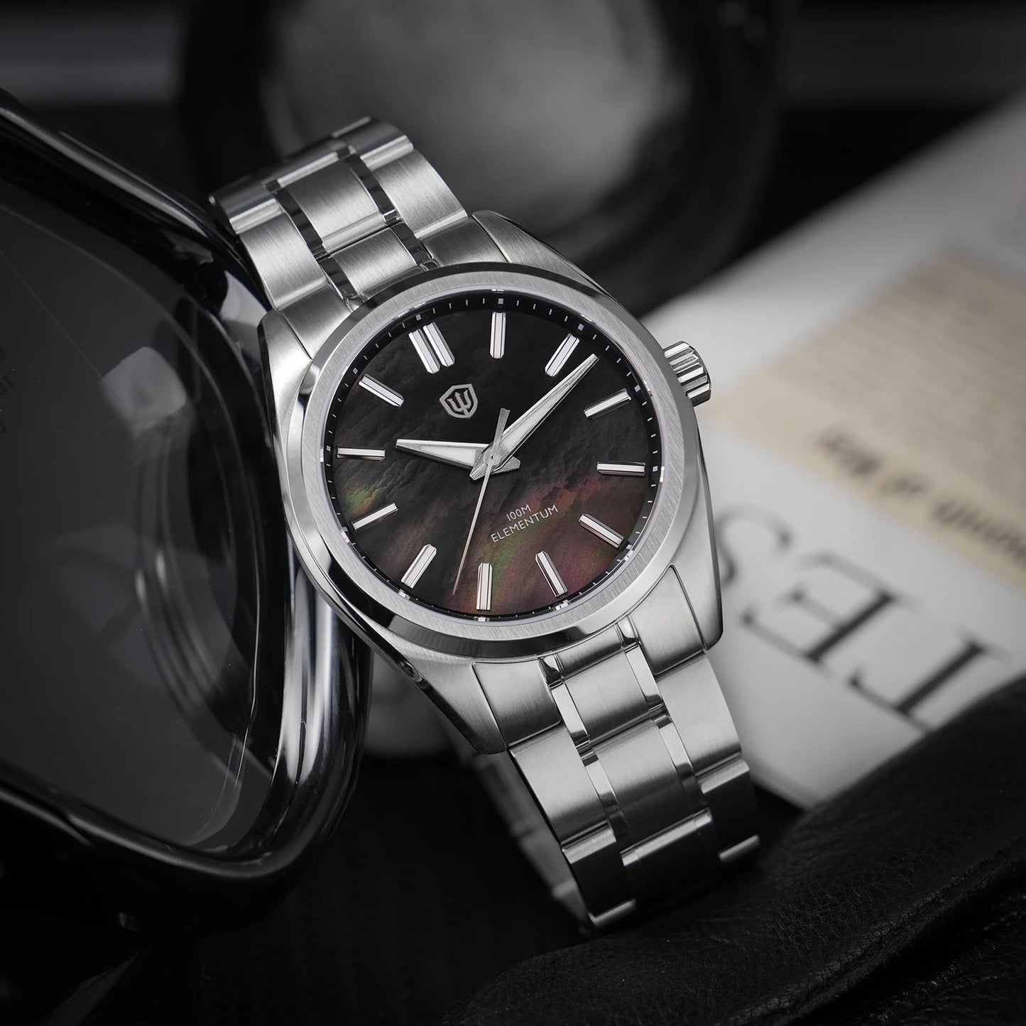 Absolutely Stunning Watchdives WD0003 — Genuine Aventurine Stone Dial, Sweep Quartz Movement, 100M Water Resistant [Multiple Dial Options]