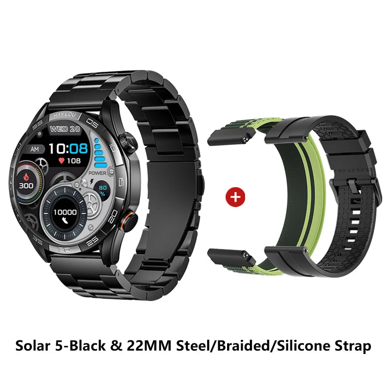 Men's AMOLED Smart Watch — Voice Calling, IP68 Waterproof, 15-Day Battery [Multiple Strap & Colour Options]