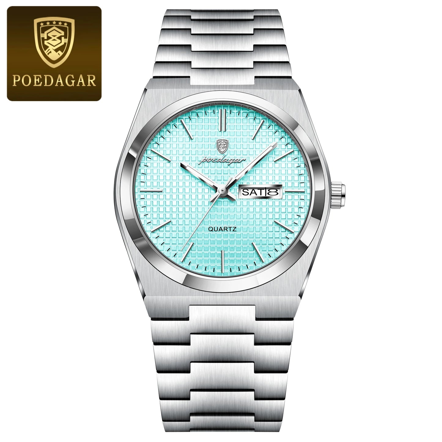 POEDAGAR Integrated Bracelet Watch — Cushion Case, Sport-Elegant Style [Multiple Colour & Dial Options]