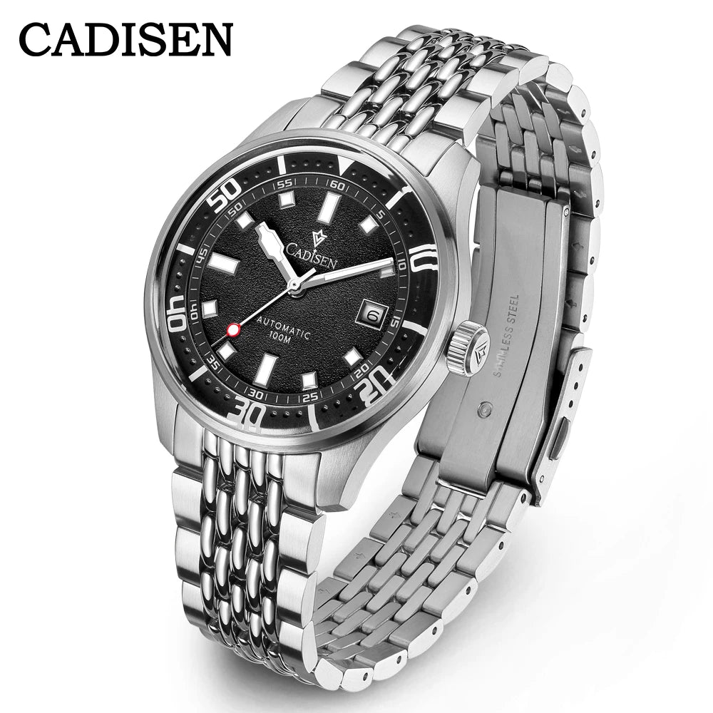 Cadisen C8244 — Automatic Watch, Miyota 8215 Movement, Sapphire, 100M Water Resistant [Multiple Colour Options]