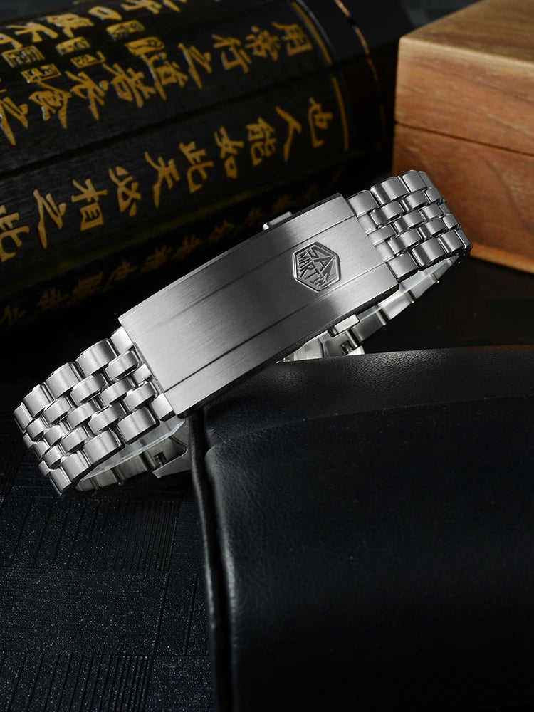 San Martin SN0144 — Head-Turning JianZhan Sunburst Dial, Genuine Miyota 90S5 Automatic, Sapphire AR Crystal