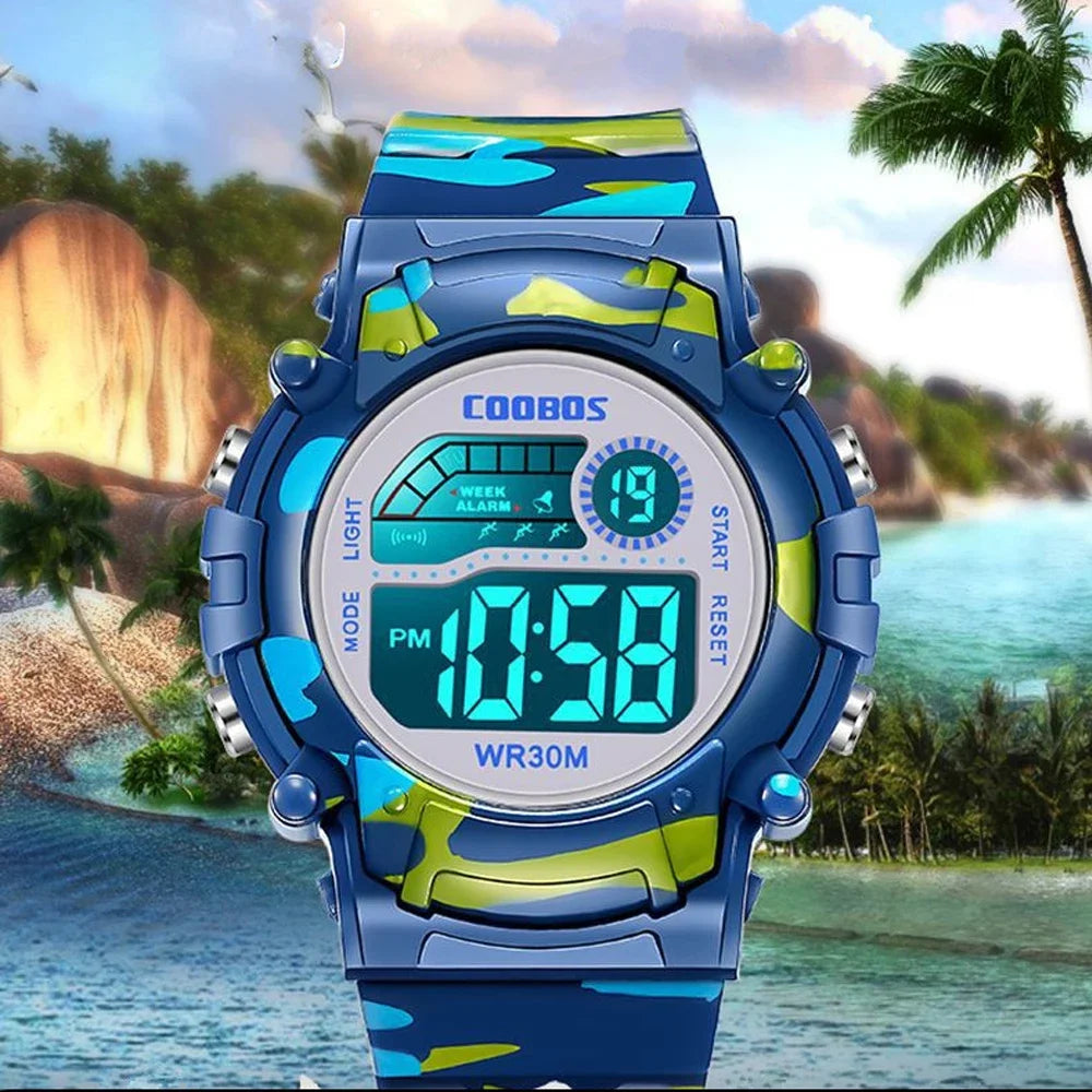 Ready for Anything — Fun Sports Digital Watch for Kids Boys & Girls [Multiple Colour Choices]