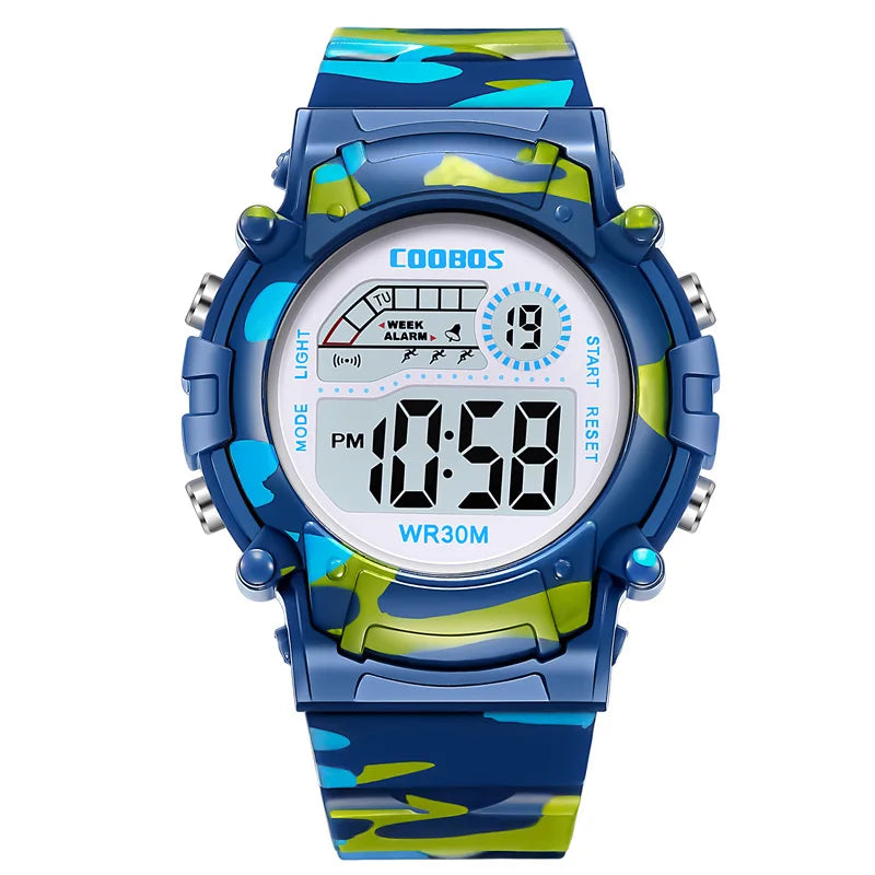 Ready for Anything — Fun Sports Digital Watch for Kids Boys & Girls [Multiple Colour Choices]