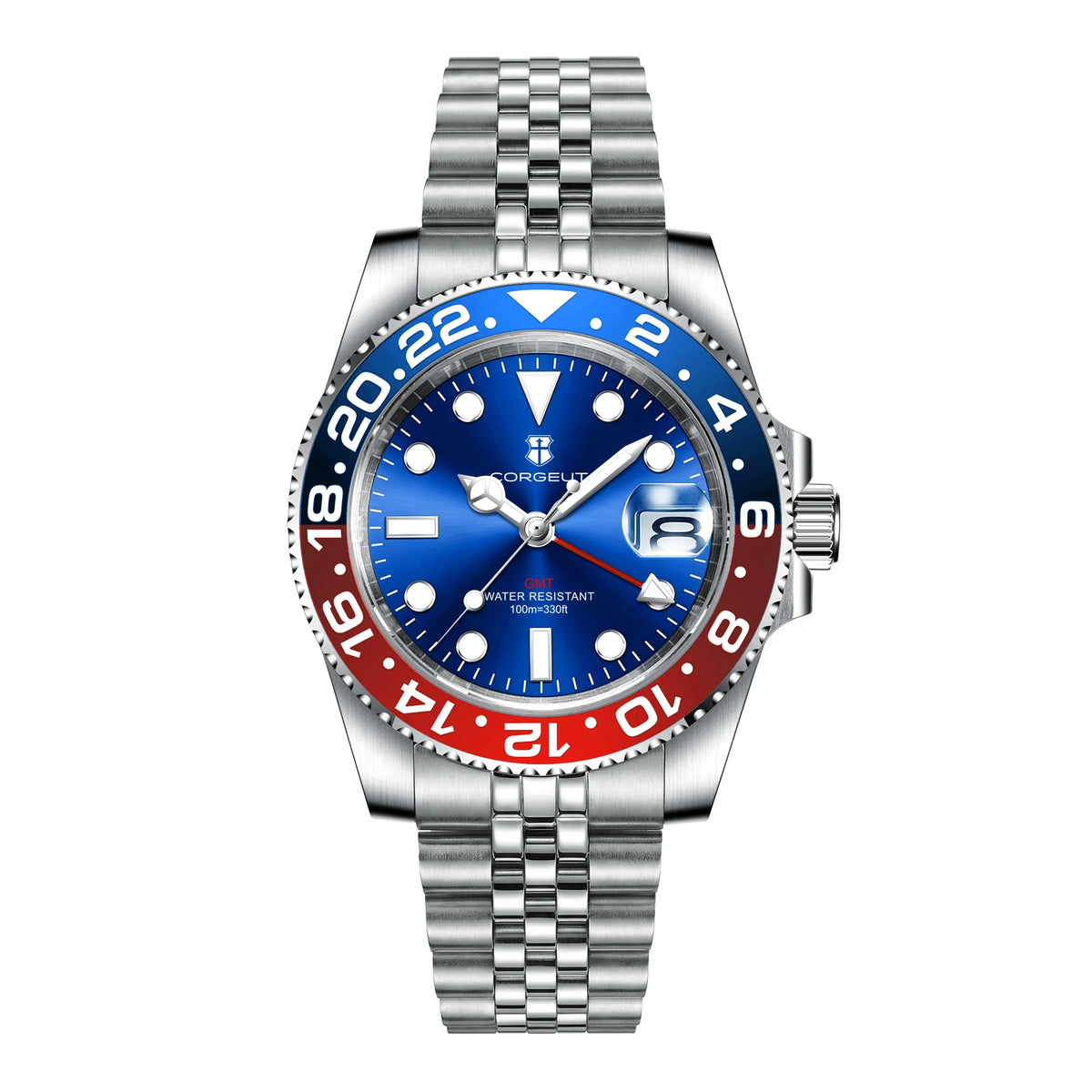Corgeut GMT Quartz Diver Watch — Iconic Dive Watch Looks, Ceramic Bezel, Unbeatable Value [Multiple Strap & Colour Options]