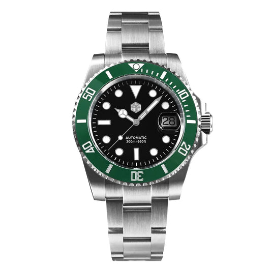 San Martin Water Ghost — Premium Automatic Diver, Sapphire Crystal, 200M Waterproof, 40mm