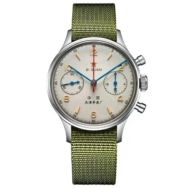 Bold 1963 Pilot Chronograph Watch — Quartz, Vintage Military Style [Colour / Strap Options]