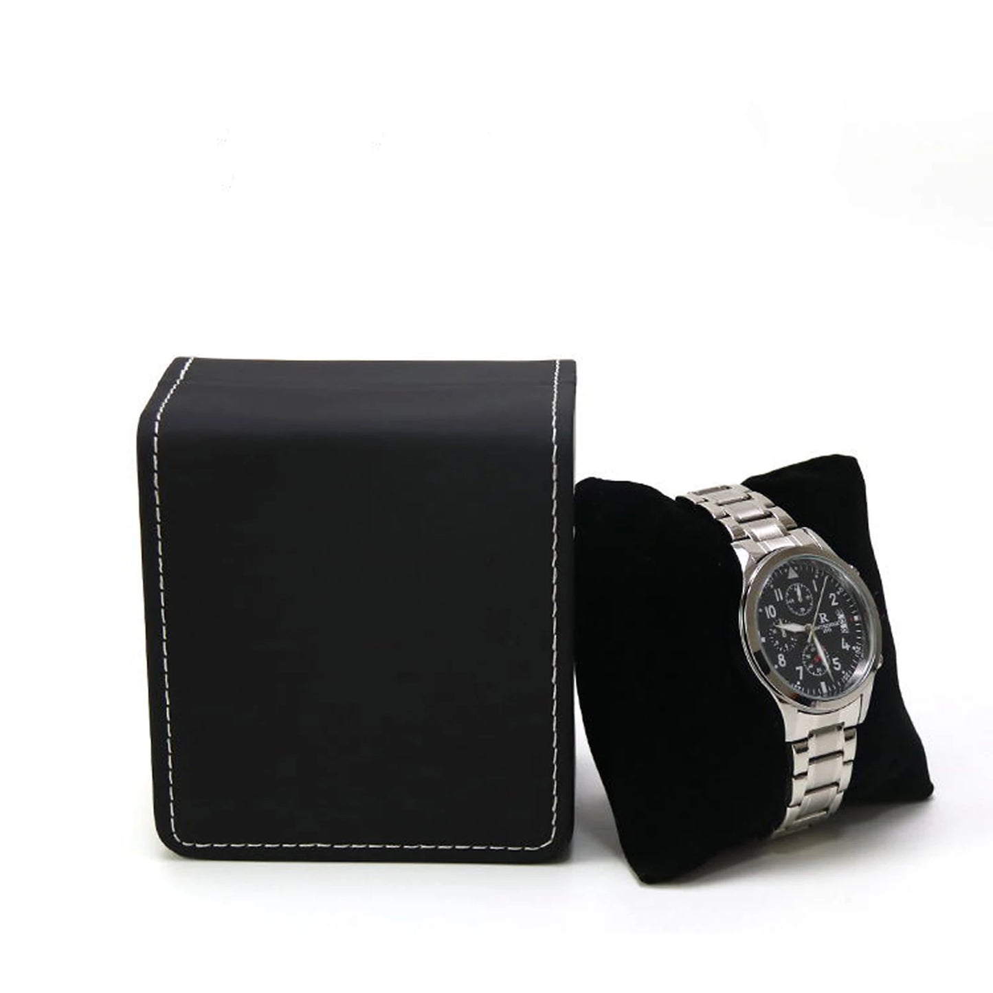 Single Watch Gift Box — PU Leather Display Case with Pillow Cushion Perfect for Gifting! [Colour Options]