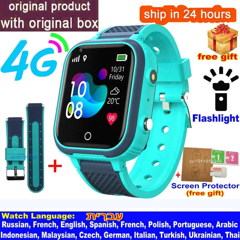 Peace of Mind on Their Wrist — 4G Kids Smart Watch, GPS Tracker, Video Calling & SOS