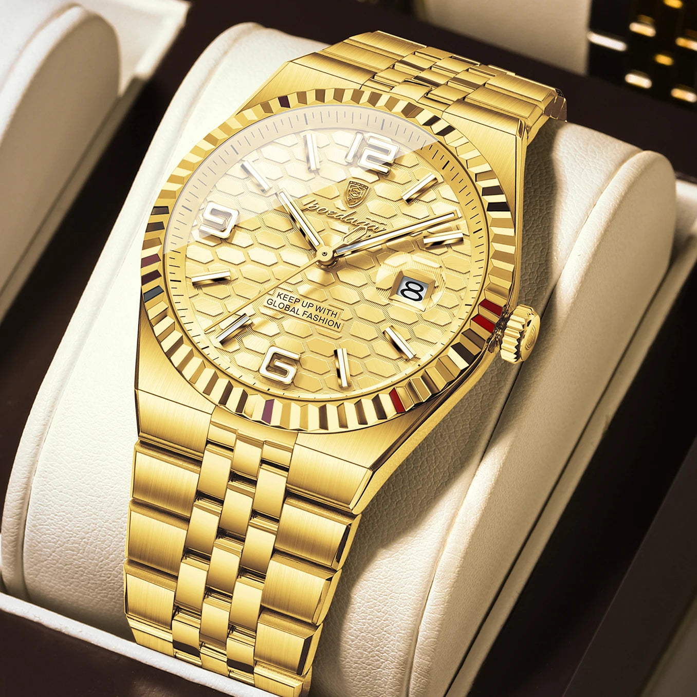 Stunning POEDAGAR Women's Watch — Crystal-Accented, Stainless Steel, Looks Far More Expensive Than Its Price [Multiple Dial & Colour Options]