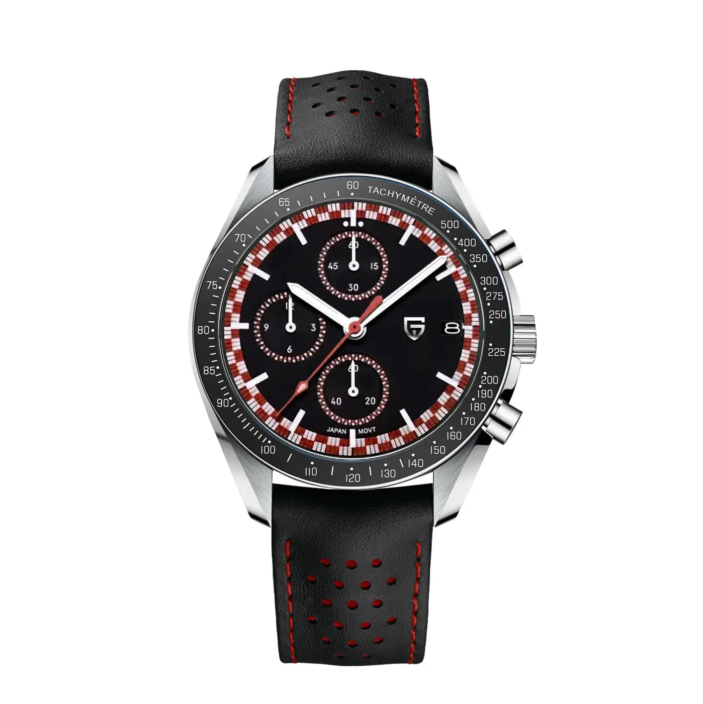 Rally-Ready Style — PAGANI DESIGN PD-1816 Chronograph, Rally Bezel, Sapphire, 100M [Strap & Colour Options]