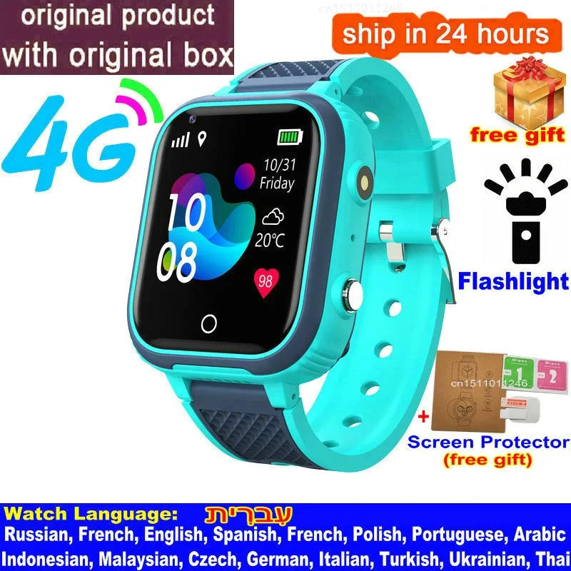 Peace of Mind on Their Wrist — 4G Kids Smart Watch, GPS Tracker, Video Calling & SOS