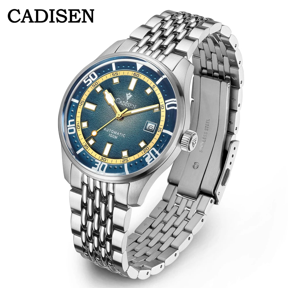 Cadisen C8244 — Automatic Watch, Miyota 8215 Movement, Sapphire, 100M Water Resistant [Multiple Colour Options]