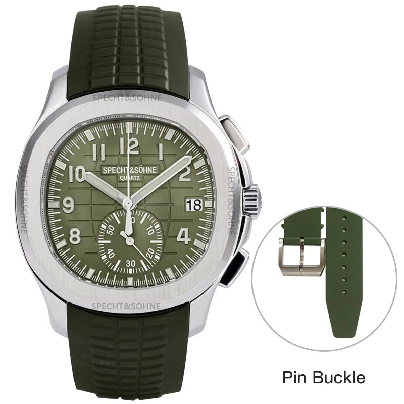 Specht & Söhne New Classic Sports Watch — Chronograph-Style Dial, 50M Waterproof [Multiple Colour Choices]