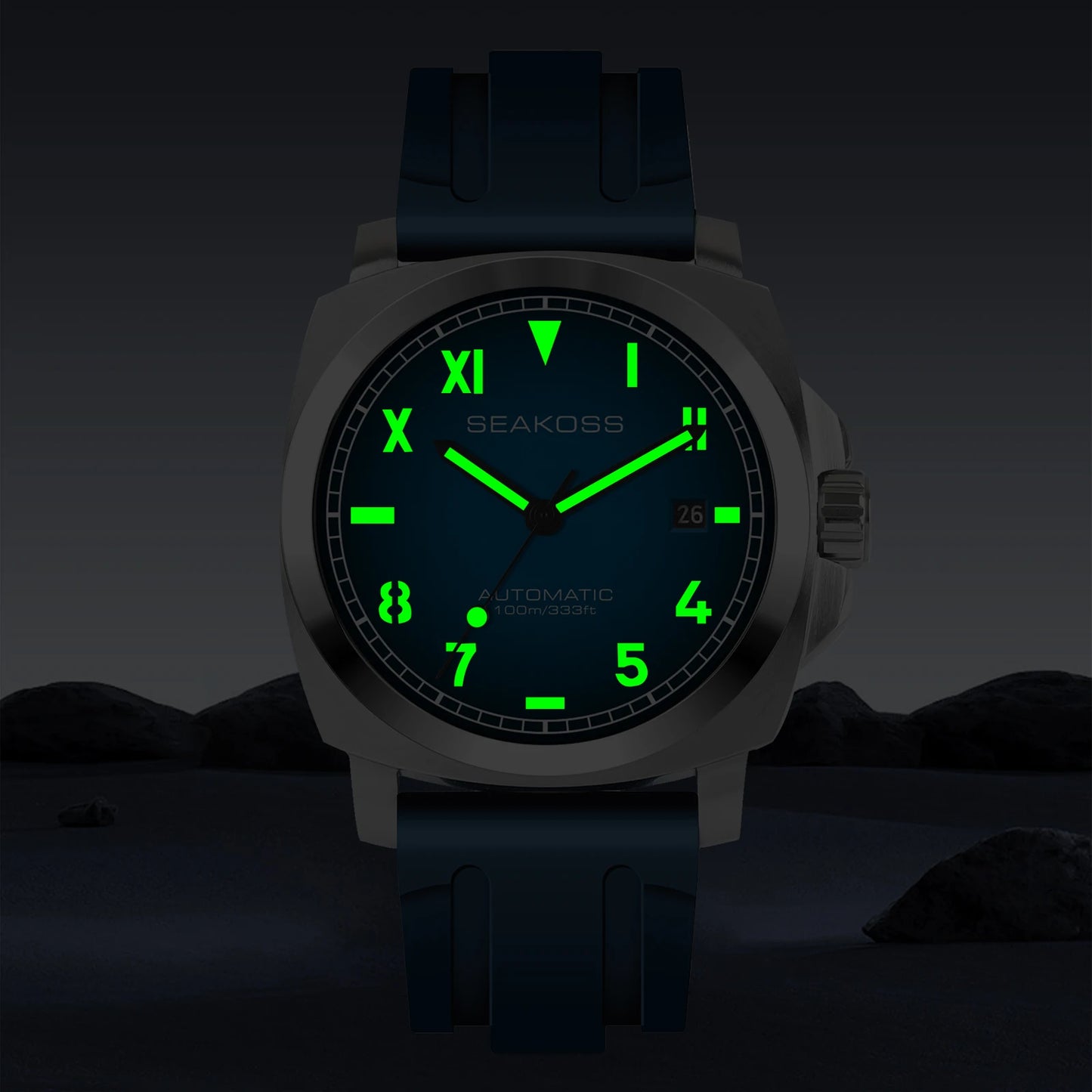 Genuine Seagull Automatic — SEAKOSS ST1612 Diver Watch, Sapphire, 100M [Colour Options]