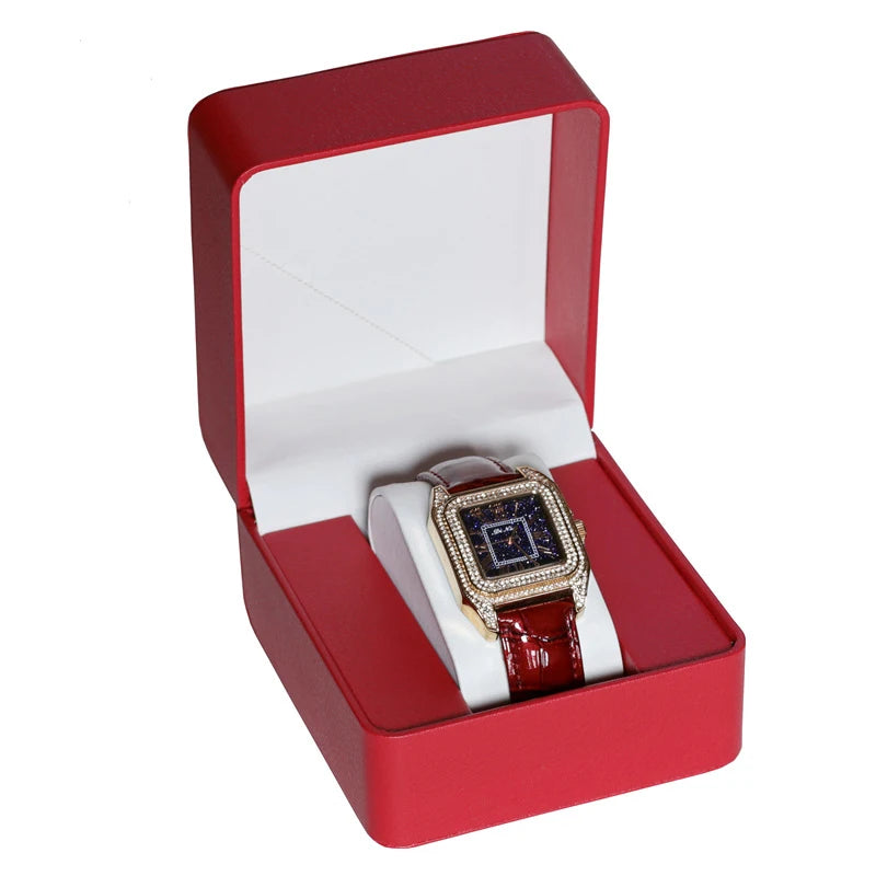 Single Watch Gift Box — PU Leather Display Case with Pillow Cushion Perfect for Gifting! [Colour Options]