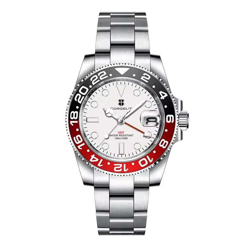 Corgeut GMT Quartz Diver Watch — Iconic Dive Watch Looks, Ceramic Bezel, Unbeatable Value [Multiple Strap & Colour Options]