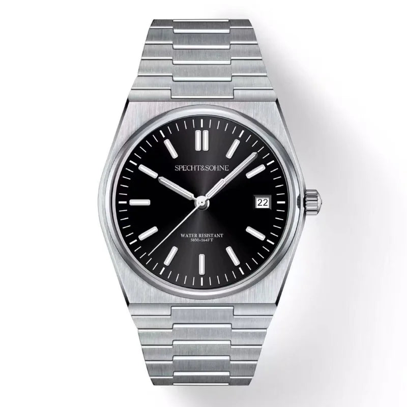 Iconic Looks Specht&Sohne Integrated-Bracelet Sport Watch — Sapphire Crystal, 100M Waterproof [Gold & Silver Strap Options]