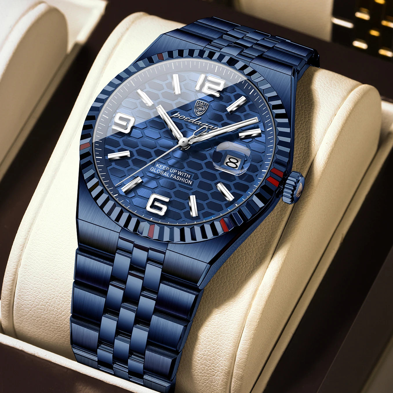 Stunning POEDAGAR Women's Watch — Crystal-Accented, Stainless Steel, Looks Far More Expensive Than Its Price [Multiple Dial & Colour Options]