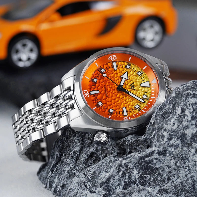 Absolutely Stunning Welly Merck WM239 — Show-Stopping Honeycomb Gradient Dial, Genuine Miyota Automatic, 200M Water Resistant [Colour Options]