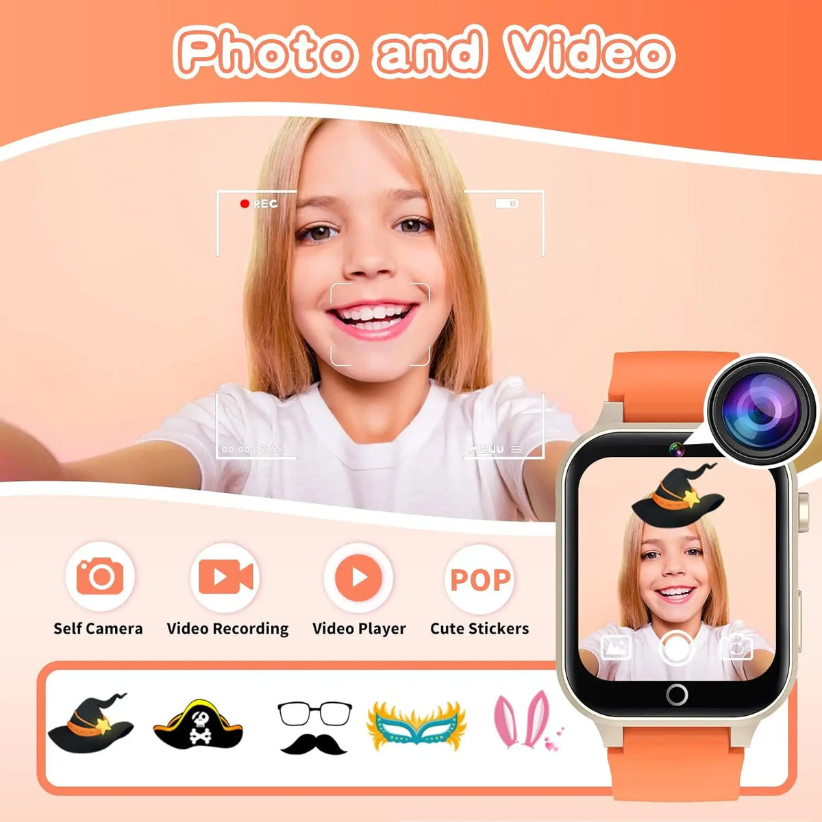 Endless Fun on Their Wrist — Kids Smart Watch, 24 Games & Video Recorder [Unisex Colour Options]