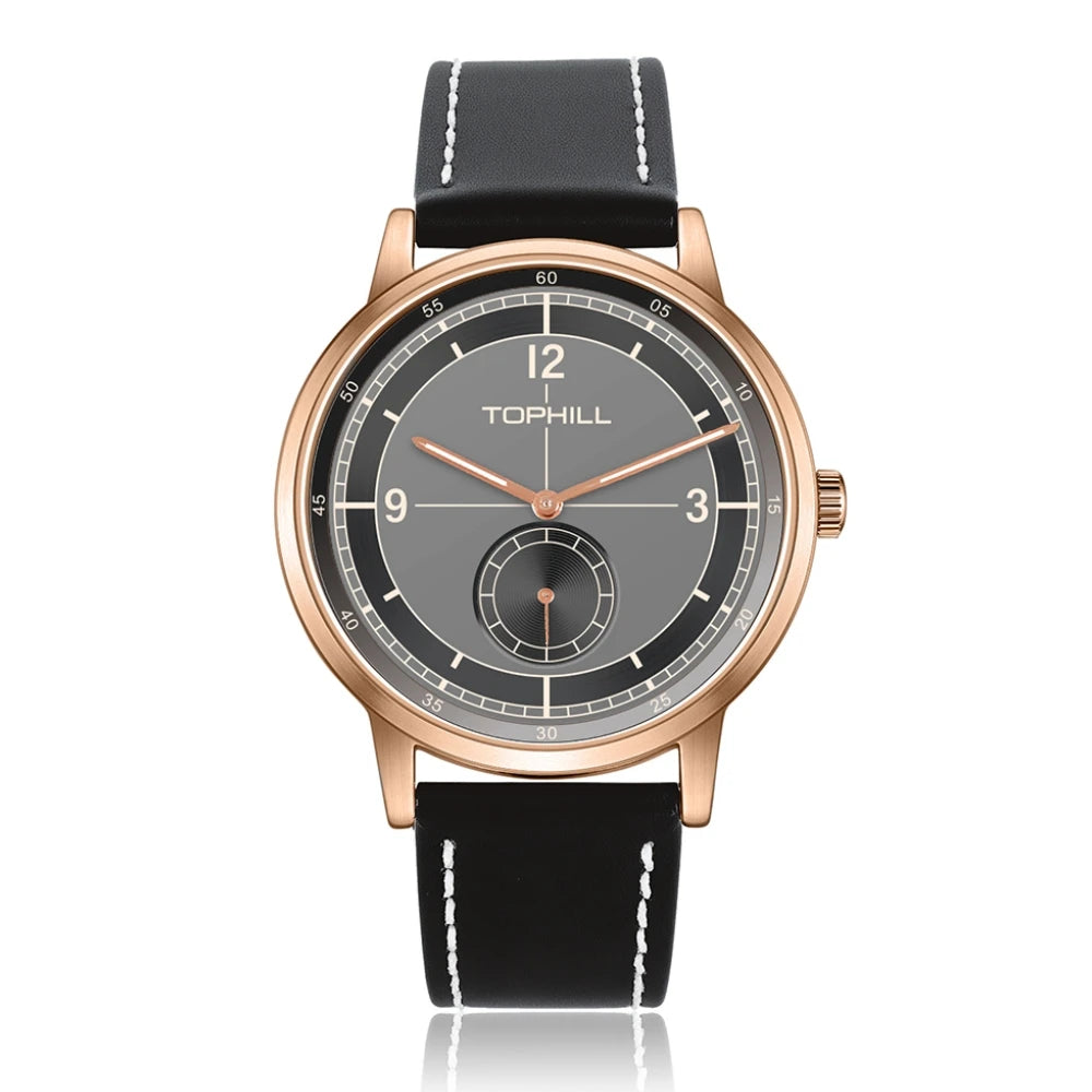 Stunning Vintage Style — TOPHILL TW098G Watch, Genuine Miyota Movement, Sapphire [Colour Options]