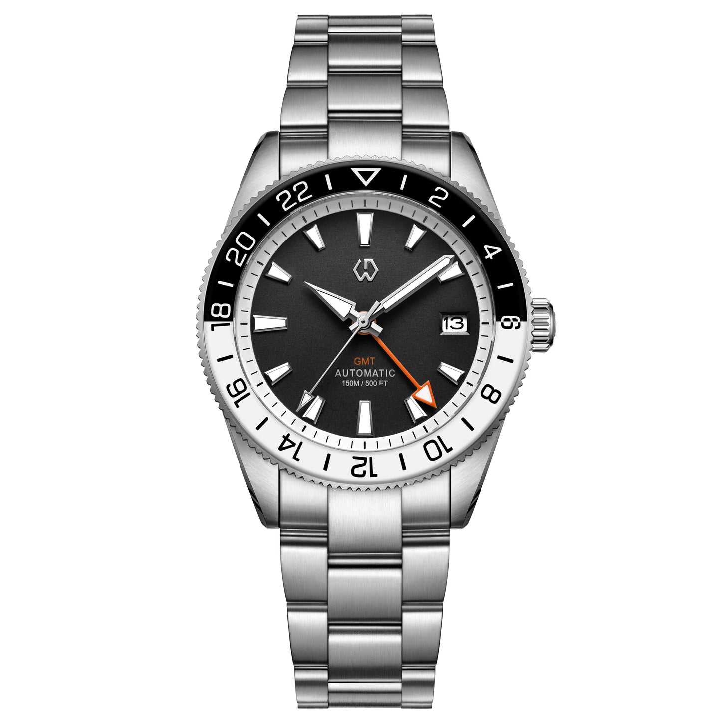 One Real GMT Watch — WISHDOIT 9007 Automatic, Sapphire Crystal Two Straps Included