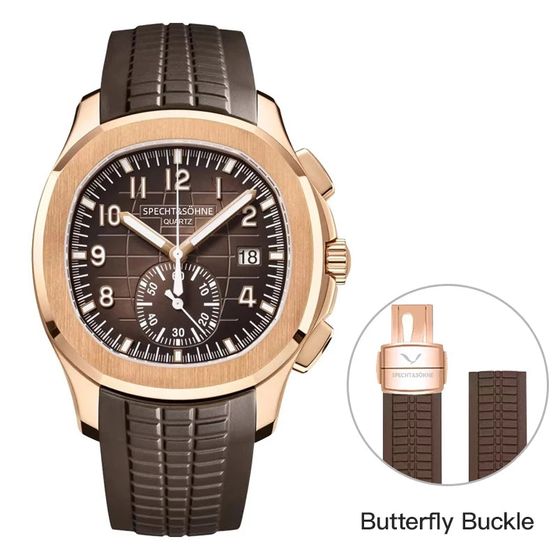 Specht & Söhne New Classic Sports Watch — Chronograph-Style Dial, 50M Waterproof [Multiple Colour Choices]