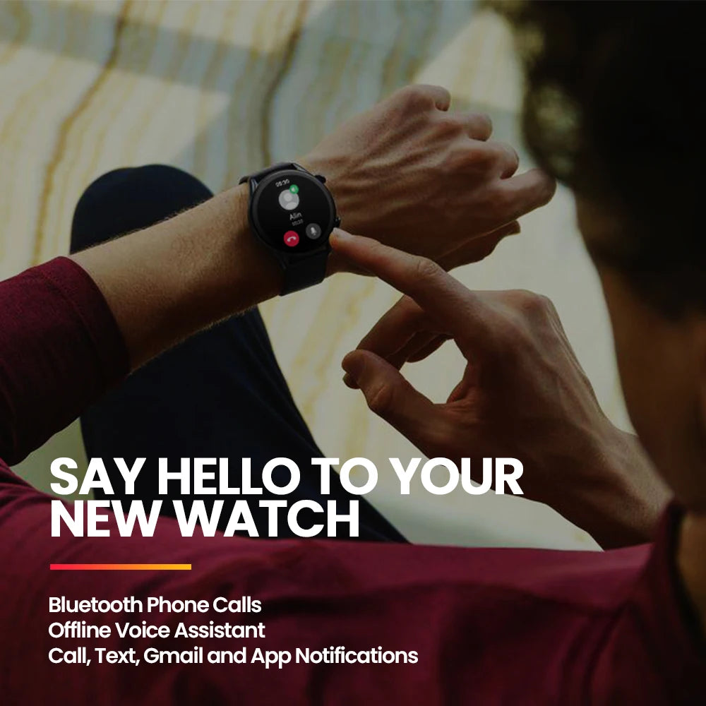 New Zeblaze Btalk 3 Plus Voice Calling Smart Watch 1.39'' Large HD Color Display Fitness Tracking Smartwatch [Colour Options]