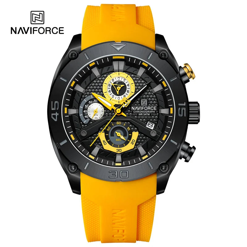 Mens NAVIFORCE Chronograph Watch — Bold Military Looks combined with everday style, Built to Perform
