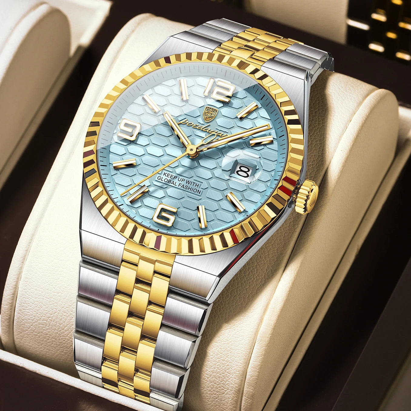 Stunning POEDAGAR Women's Watch — Crystal-Accented, Stainless Steel, Looks Far More Expensive Than Its Price [Multiple Dial & Colour Options]
