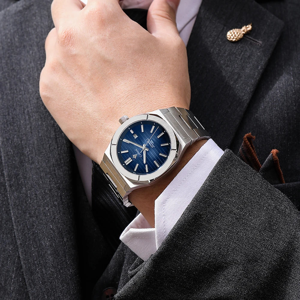 Cadisen C8200 — German-Designed Automatic Watch, Octagonal Case, Genuine Miyota Movement, Sapphire Crystal