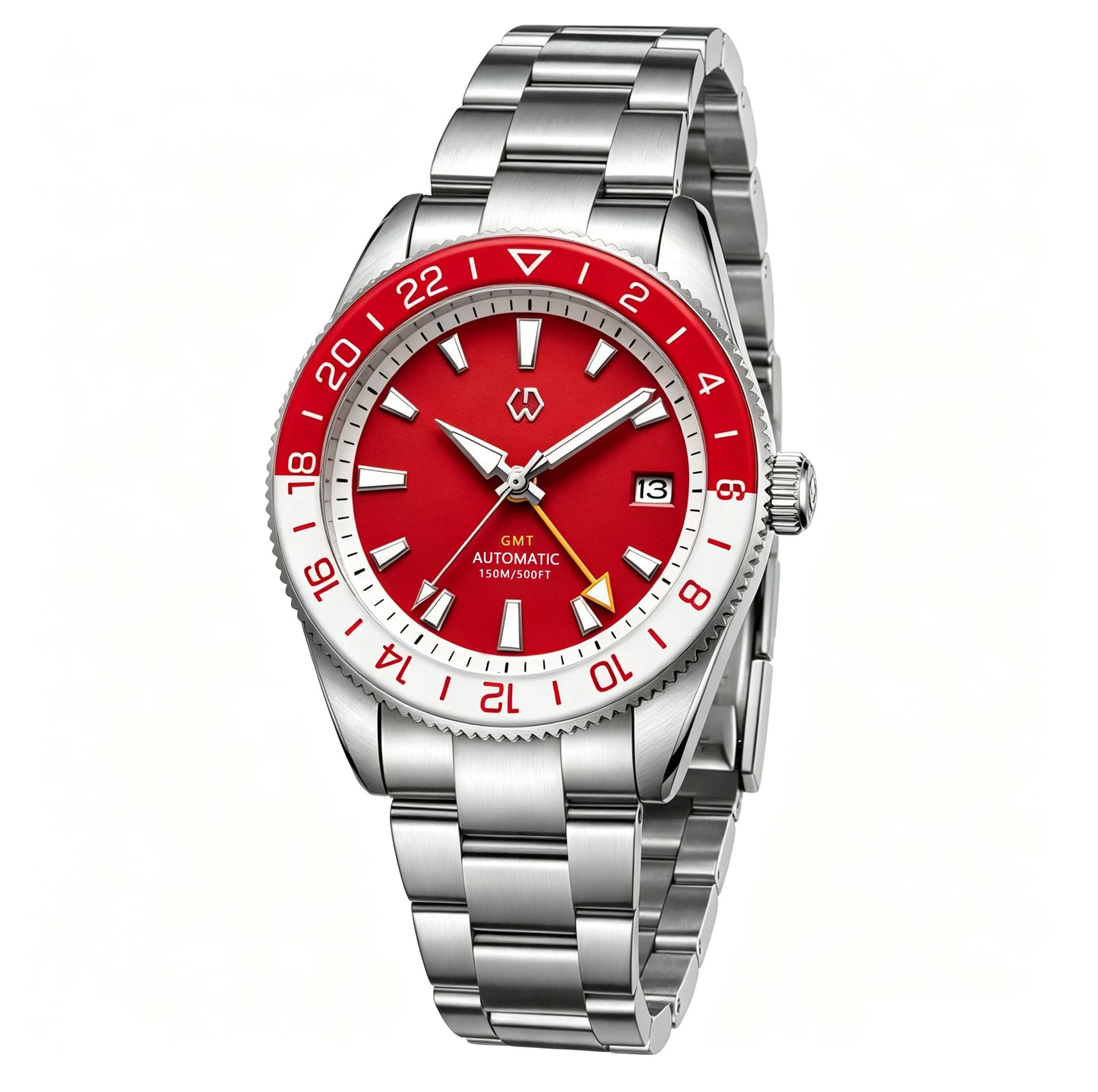 One Real GMT Watch — WISHDOIT 9007 Automatic, Sapphire Crystal Two Straps Included