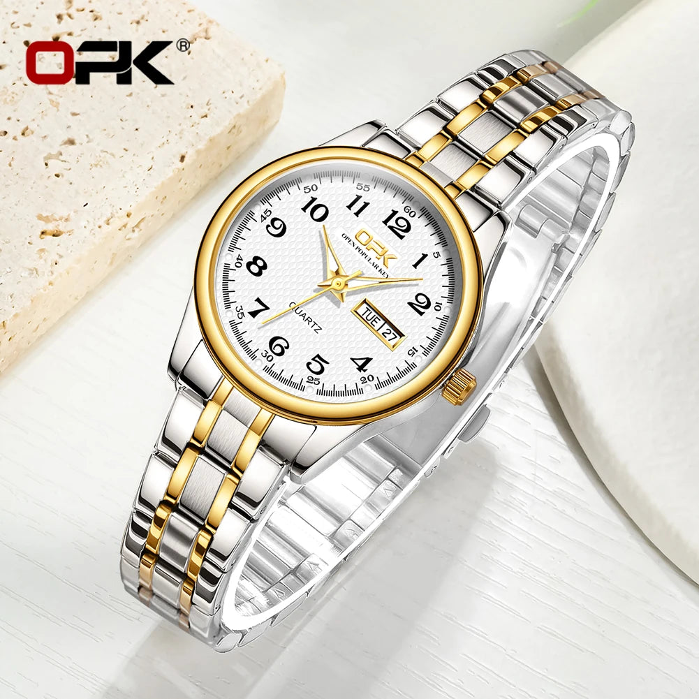 Stunning OPK 8110 — Timeless Women's Watch, Double Calendar, Perfect Everyday Gift