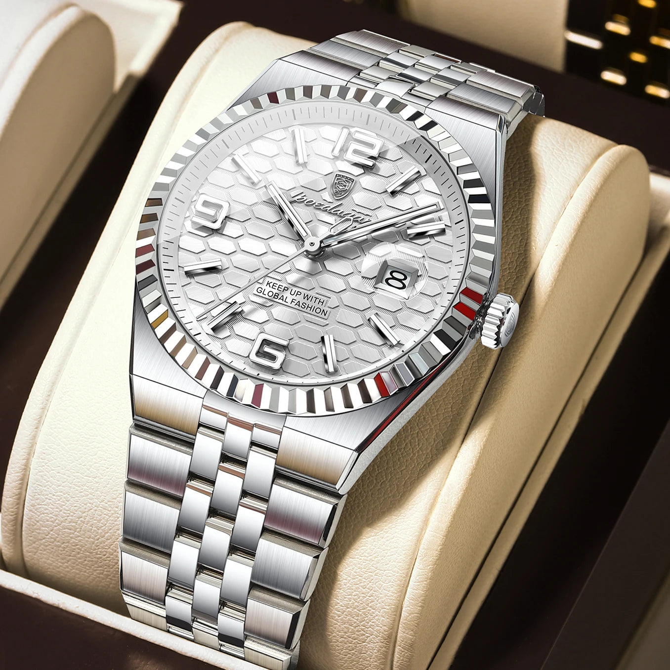 Stunning POEDAGAR Women's Watch — Crystal-Accented, Stainless Steel, Looks Far More Expensive Than Its Price [Multiple Dial & Colour Options]