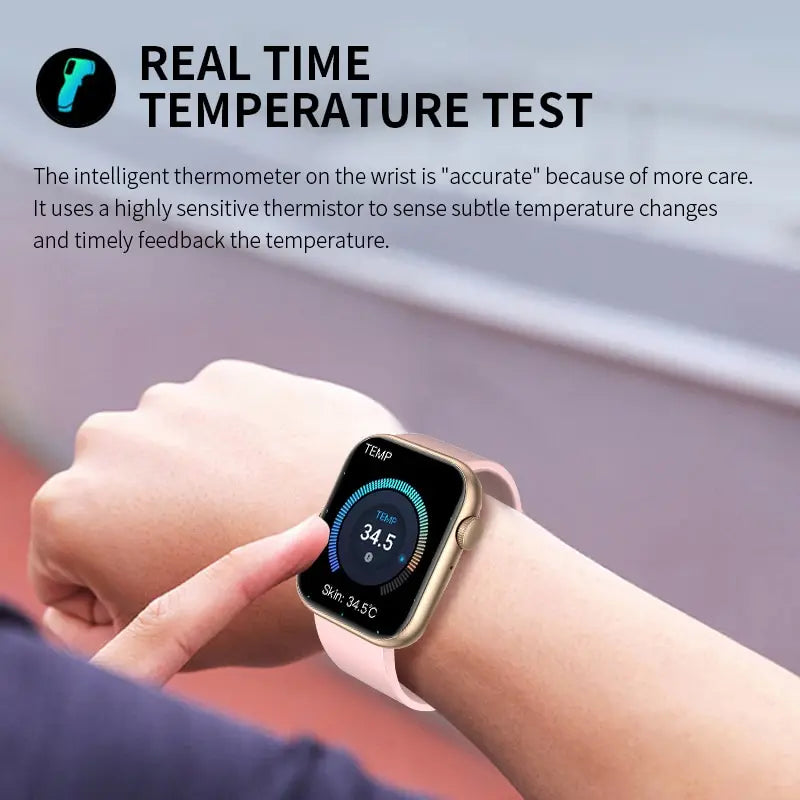 LIGE Smart Watch — Wireless Charging, Bluetooth Calling & Fitness Tracker [Multiple Colour & Strap Options]