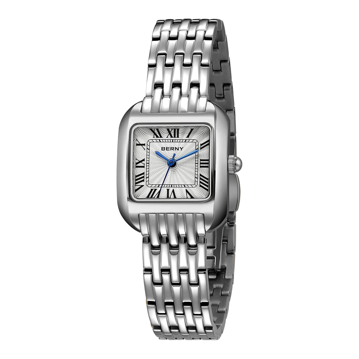 Captivating BERNY 2706VLS — Women's Square Watch, Roman Numeral Dial, Elegant Style