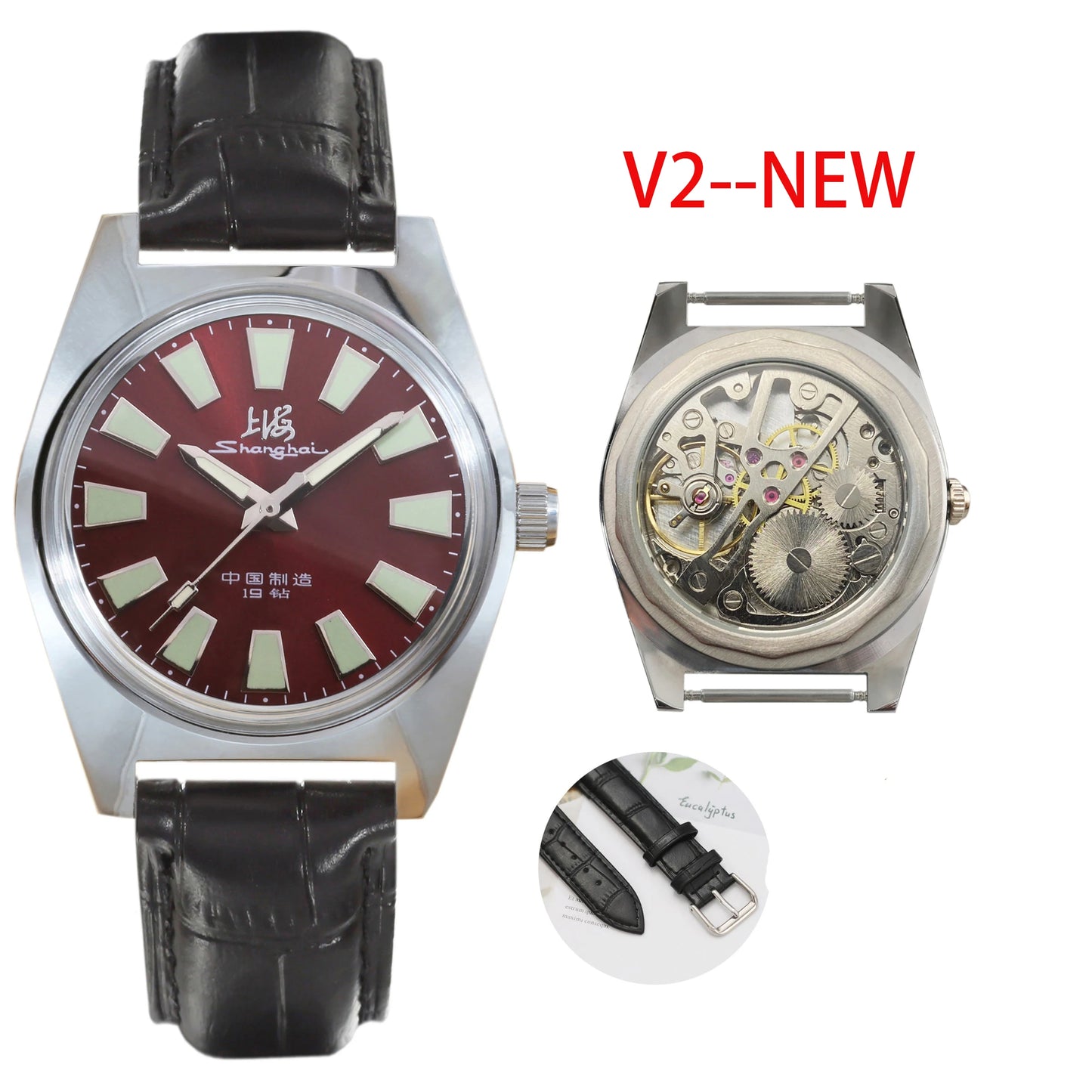 A Genuine Piece of History — Shanghai 7120 Hand-Wind Mechanical Watch, 36mm Case [Colour Options]