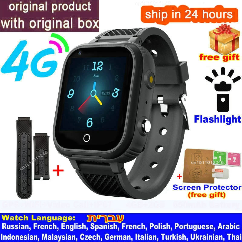 Peace of Mind on Their Wrist — 4G Kids Smart Watch, GPS Tracker, Video Calling & SOS