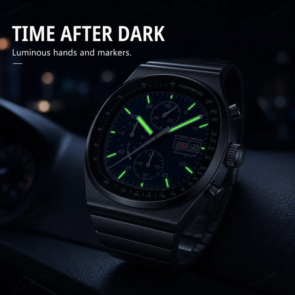 The Real Deal for Speed — PAGANI DESIGN PD1819 Chronograph, Japanese Movement, Sapphire, 100M [Colour Options]