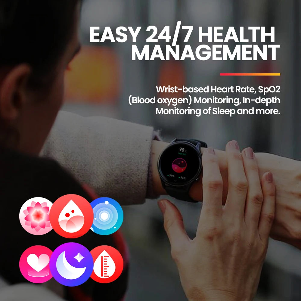 New Zeblaze Btalk 3 Plus Voice Calling Smart Watch 1.39'' Large HD Color Display Fitness Tracking Smartwatch [Colour Options]