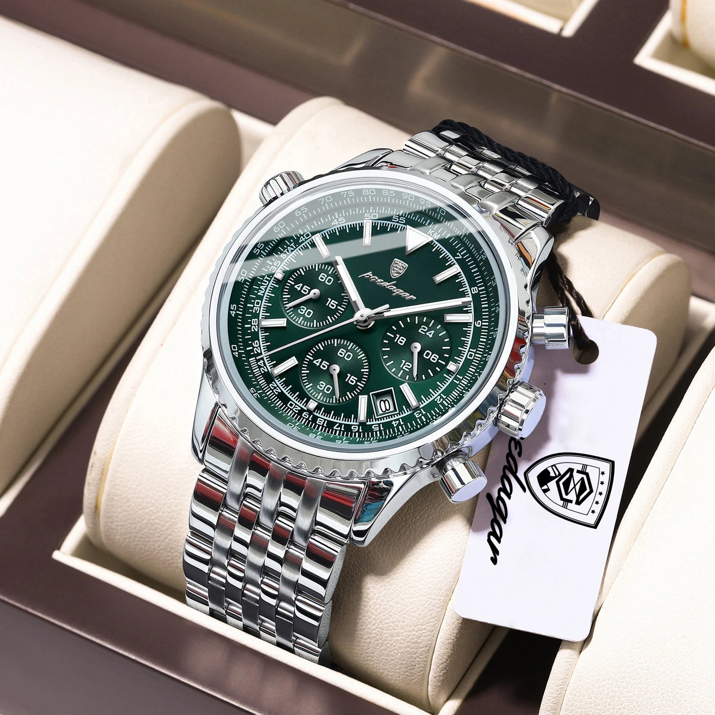 POEDAGAR Chronograph Watch — Bold Style, Real Spec, Real Value [Multiple Colour / Dial Options]