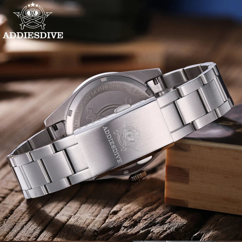 Not Your Average GMT — ADDIESDIVE AD2035 Bubble Mirror Watch, Swiss Ronda Movement, 200M