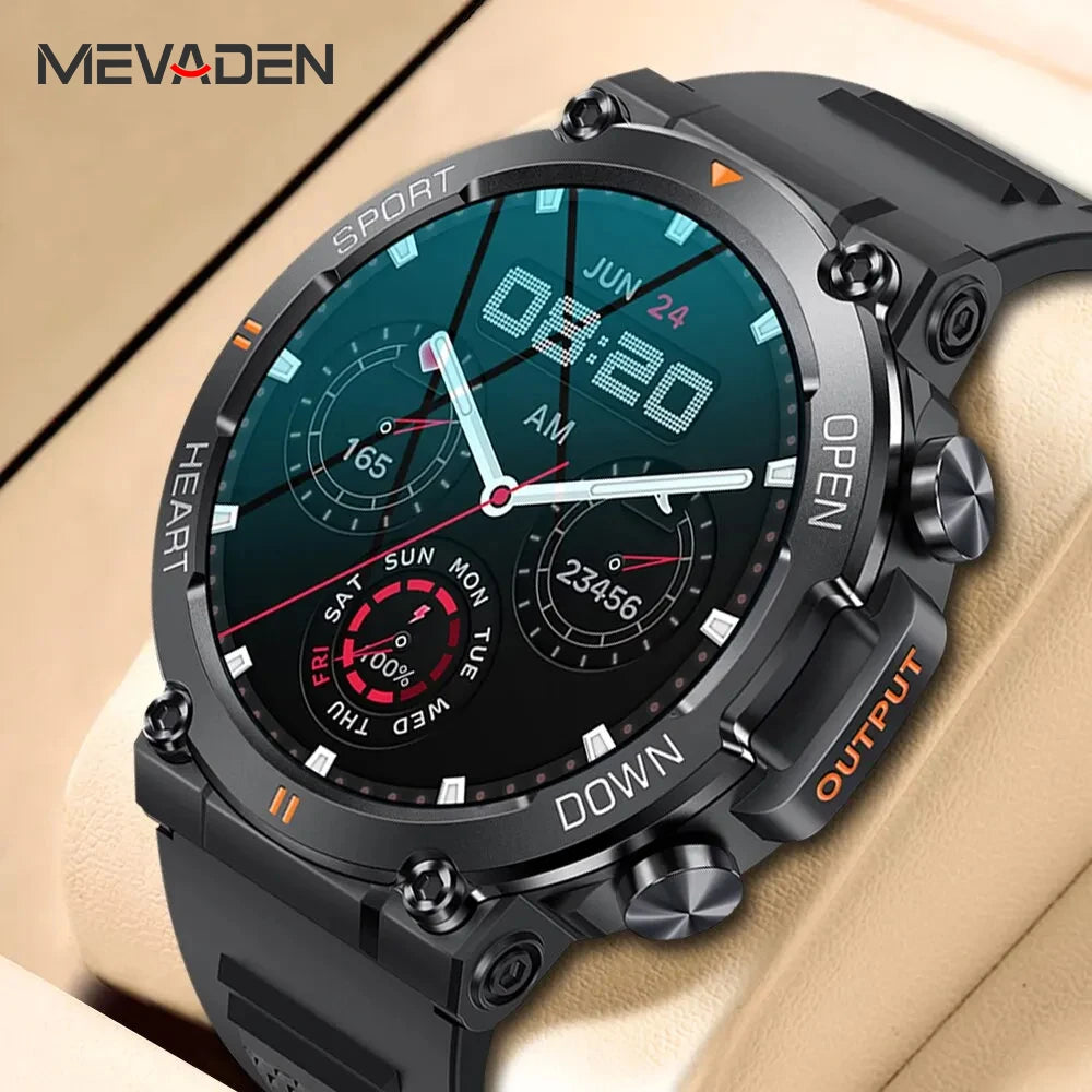 MEVADEN Mens Smartwatch — Everyday Smart, Zero Complications with real watch looks [Colour Options]